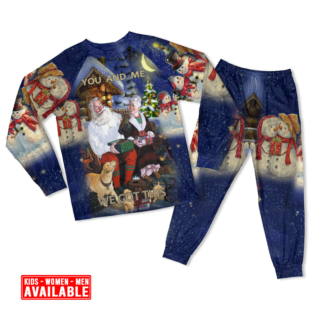 Women / S Christmas You And Me We Got This - Pajamas Long Sleeve - Owls Matrix LTD