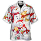 Romantic Snowman Christmas Painting – Hawaiian Shirt