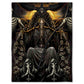 Skull Grim Reaper Dark 50 x 60 Inch Flannel Blanket For Cozy Bedroom And Sofa Decor