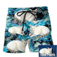 3 / Adults / S Cat Various Style Custom Photo - Beach Short - Owls Matrix LTD