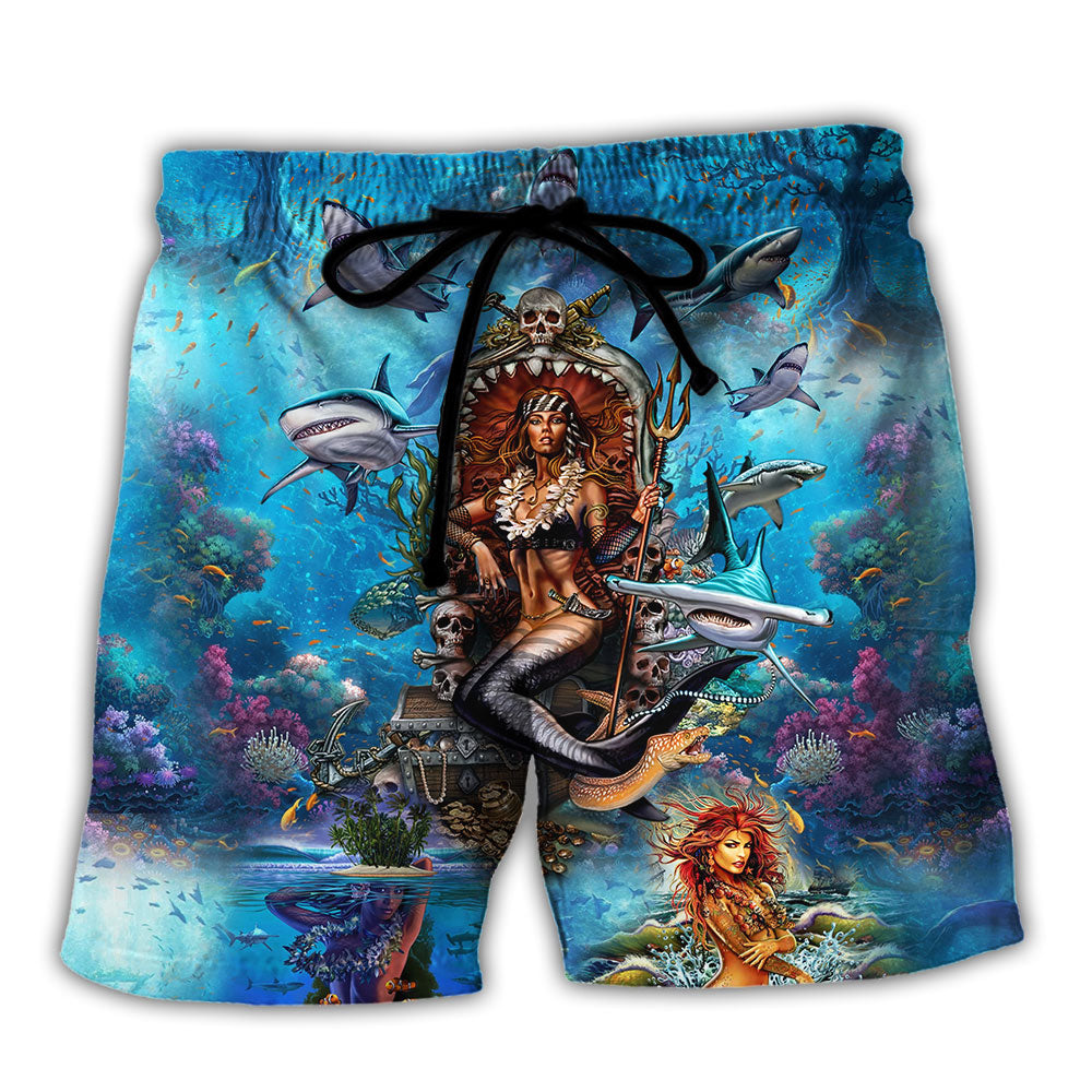 Mermaid Queen Fantasy Style - Beach Short