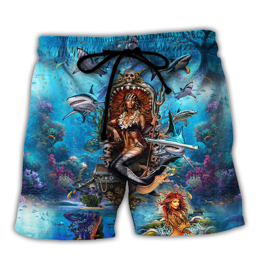 Mermaid Queen Fantasy Style - Beach Short