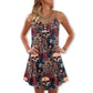Christmas Tattoo Skull Amazing – Women's Summer Sleeveless V-Neck Camisole Dress
