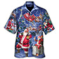 Christmas Santa Relaxing Festive Light Art – Hawaiian Shirt