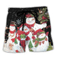 Christmas Cute Snowman And Cardinal – Beach Short