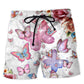 Butterfly Not A Widow Quote – Beach Short