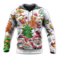 Christmas Santa Cute Snowman Gingerbread - Hoodie