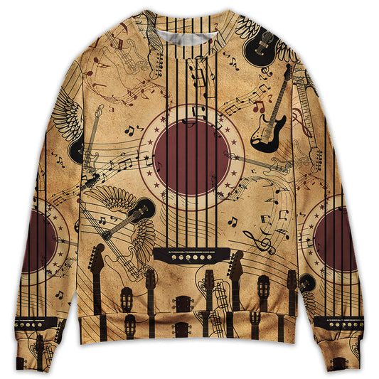 Vintage Guitar Music Amazing Style – Sweater - Ugly Christmas Sweater
