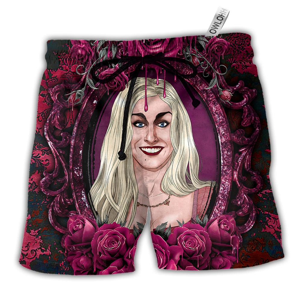 Beach Short / Adults / S Halloween - Horror Scary Sister Witches Sarah - Beach Short - Owls Matrix LTD