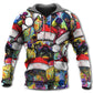 Christmas Dog Colorful Art With Love - Hoodie