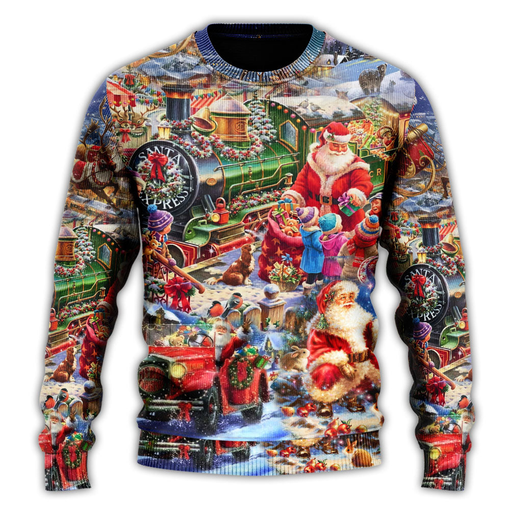 Christmas Joy Love Peace Family Laughter – Sweater - Ugly Christmas Sweater