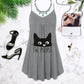 Cats Love Summer Vibes Limited 2 – Women's Summer Sleeveless V-Neck Camisole Dress