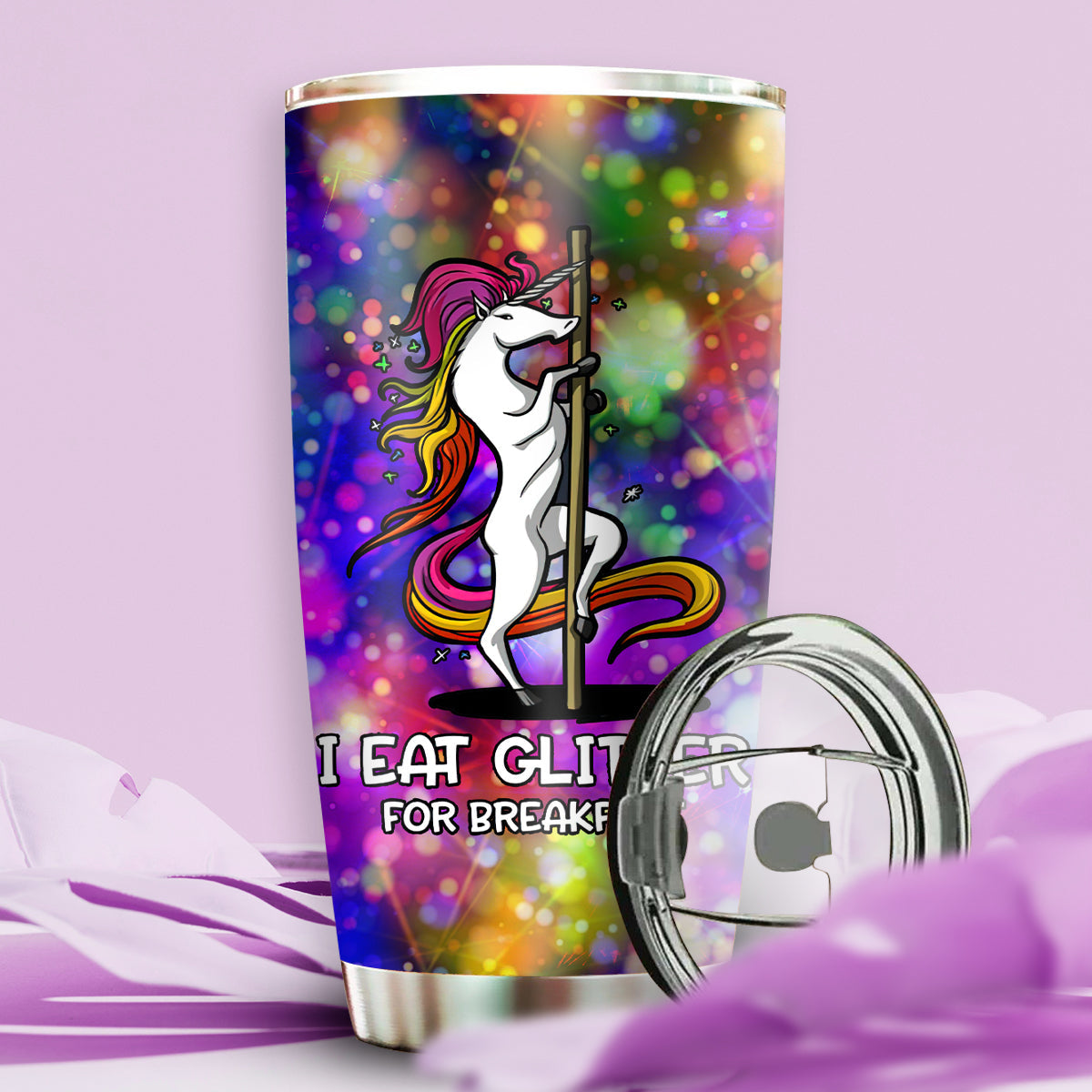 Pole Fitness In My Heart Personalized 20 Oz Tumbler For Morning Coffee Cold Drinks And Travel Cup Gifts