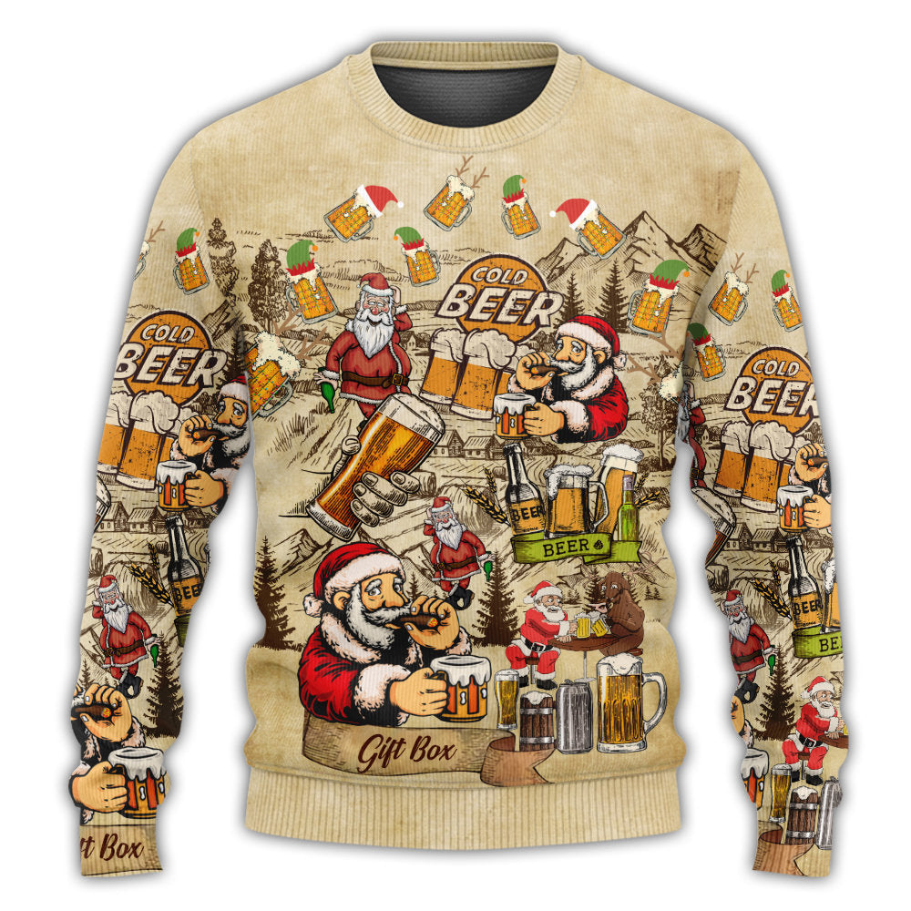 Christmas Merry Xmas Beer Lover – Sweater - Ugly Christmas Sweater
