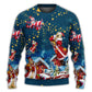 Christmas Bear Santa Happy Holiday – Sweater - Ugly Christmas Sweater