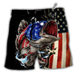 Beach Short / Adults / S Fishing Independence Day - Beach Short - Owls Matrix LTD