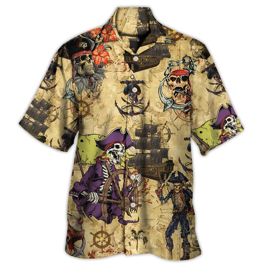 Scary Pirate Skull Dark Fantasy – Hawaiian Shirt