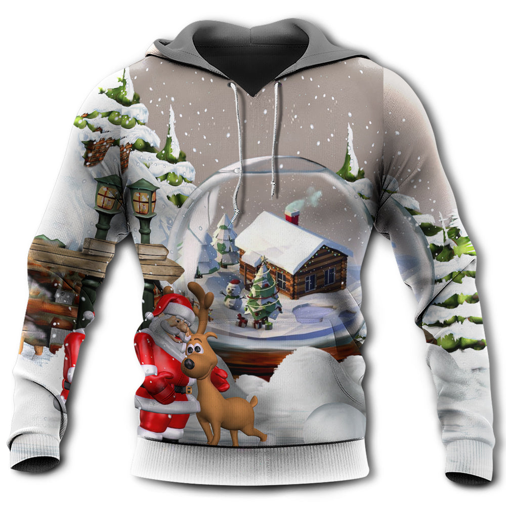 Christmas Santa Giving Gifts Everyone - Hoodie