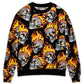 Skull Cool Fire Art Style – Sweater - Ugly Christmas Sweater