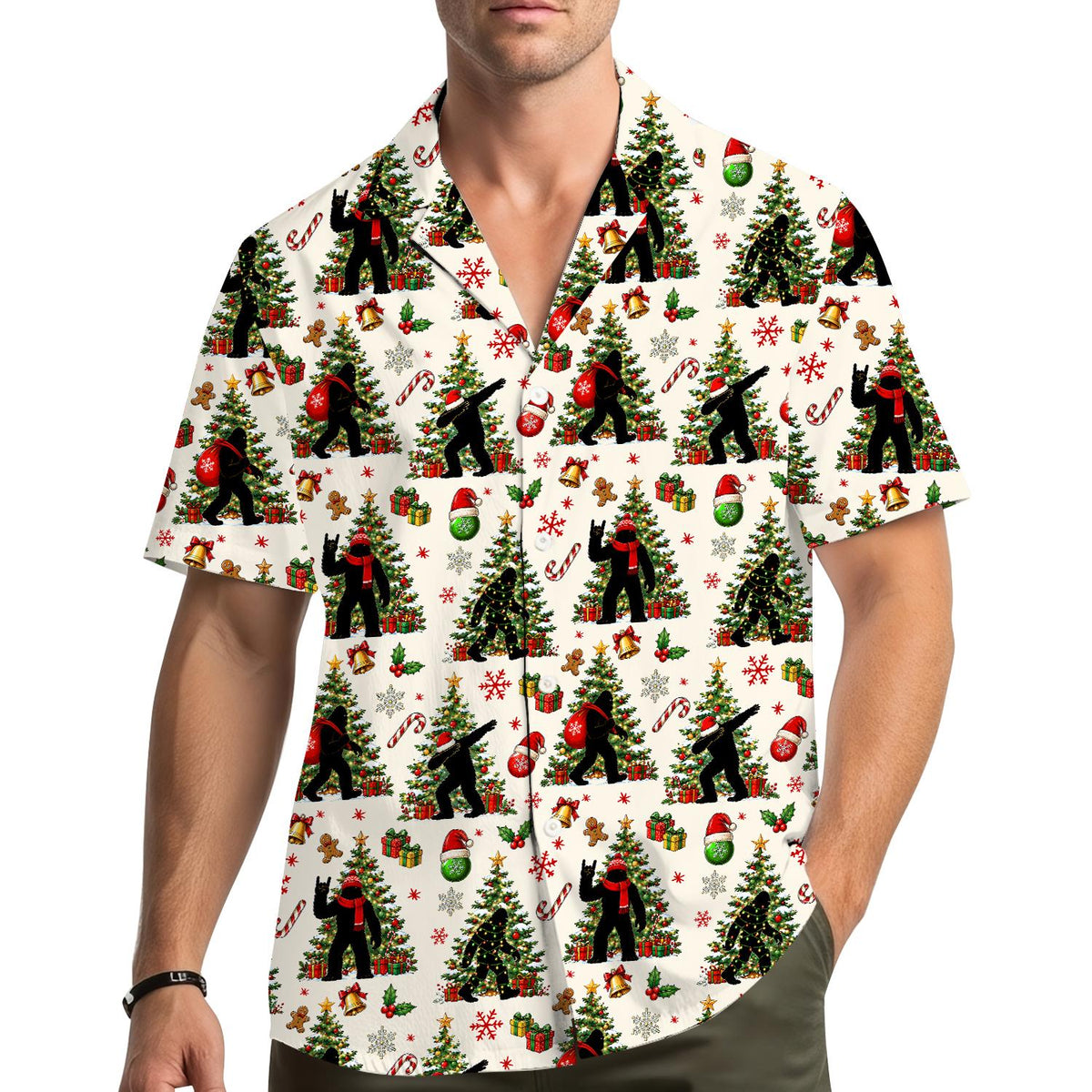 Floral Bigfoot Sasquatch Summer Beach – Hawaiian Shirt