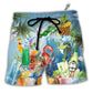 Cocktail Summer With Pieces Of Fruit So Fresh - Beach Short - Owls Matrix LTD