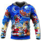 Christmas Santa Town Magic Night Art - Hoodie