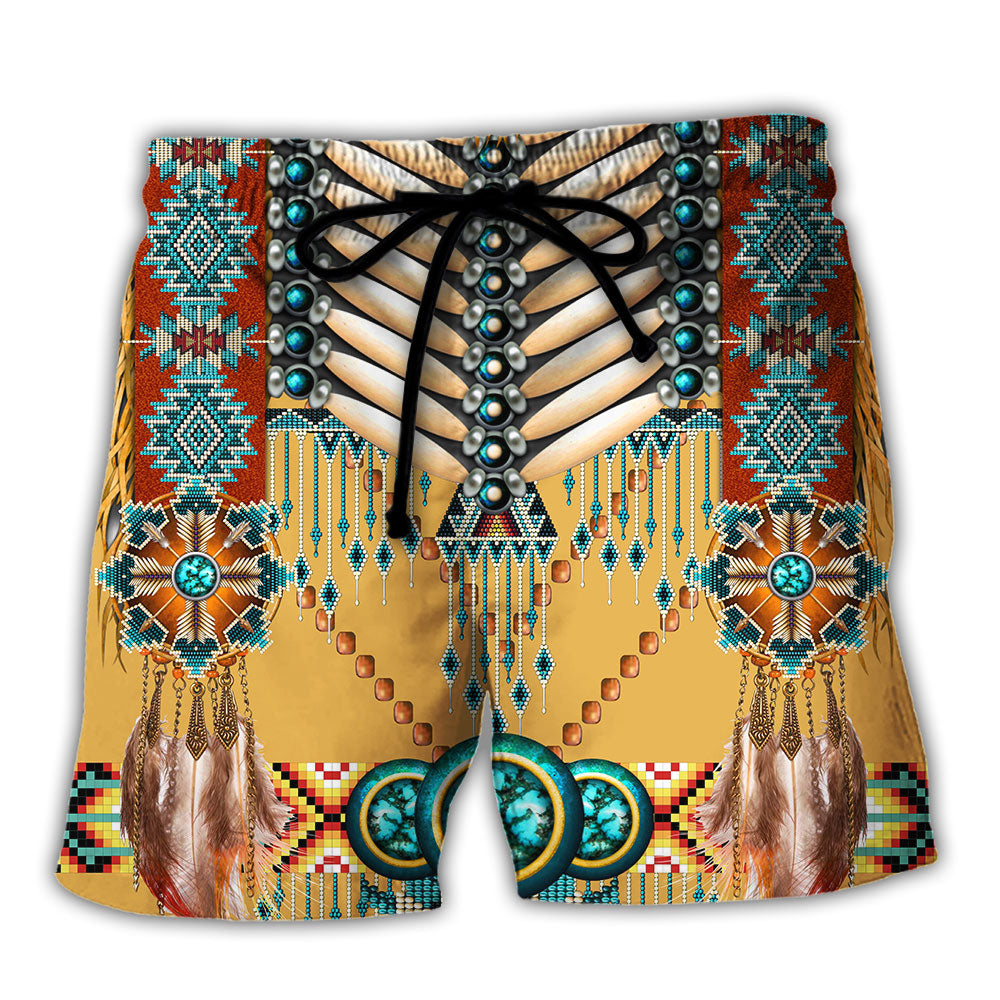 Native American Heritage Pattern - Beach Short