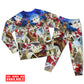 Women / S Christmas Up On Rooftop Santa's Busiest Night - Pajamas Long Sleeve - Owls Matrix LTD
