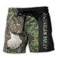 American Bully Dog Lover Camo - Beach Short