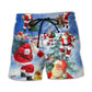 Christmas Santa Coming Night Story Art – Beach Short