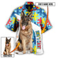 German Shepherd Strong Dog Custom Photo Personalized - Hawaiian Shirt