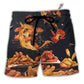 Beach Short / Adults / S Food Chicken Wing Fast Food Delicious - Beach Short - Owls Matrix LTD