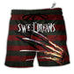 Beach Short / Adults / S Halloween Sweet Dreams Trick Or Treat - Beach Short - Owls Matrix LTD