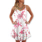 Christmas Pink Ribbon Support – Women's Summer Sleeveless V-Neck Camisole Dress