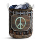 S: 17.72”x13.78” (45x35 cm) Hippie Vintage Sign Basic Style – Laundry Basket - Owls Matrix LTD