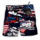 Beach Short / Adults / S Train Independence Day - Beach Short - Owls Matrix LTD