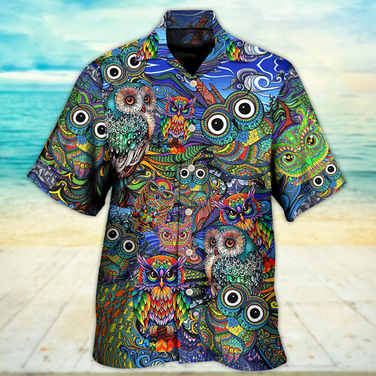 Hippie Peace Life Mix Color Nice Style - Hawaiian Shirt
