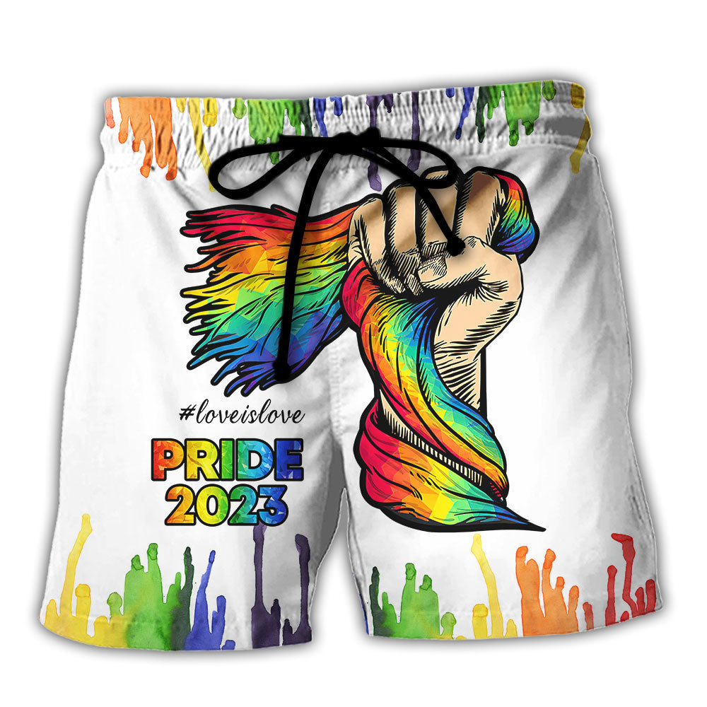 LGBT Pride Love Is Love Rainbow 2023 – Beach Short