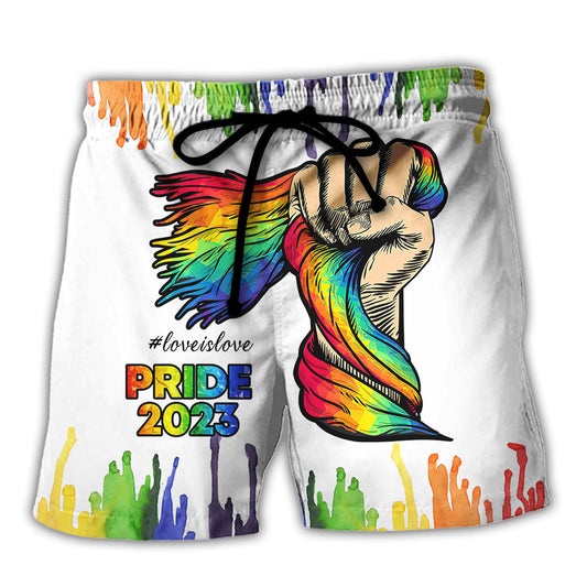 LGBT Pride Love Is Love Rainbow 2023 – Beach Short