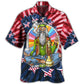 Hippie Freedom Patriotic Independence Day - Hawaiian Shirt