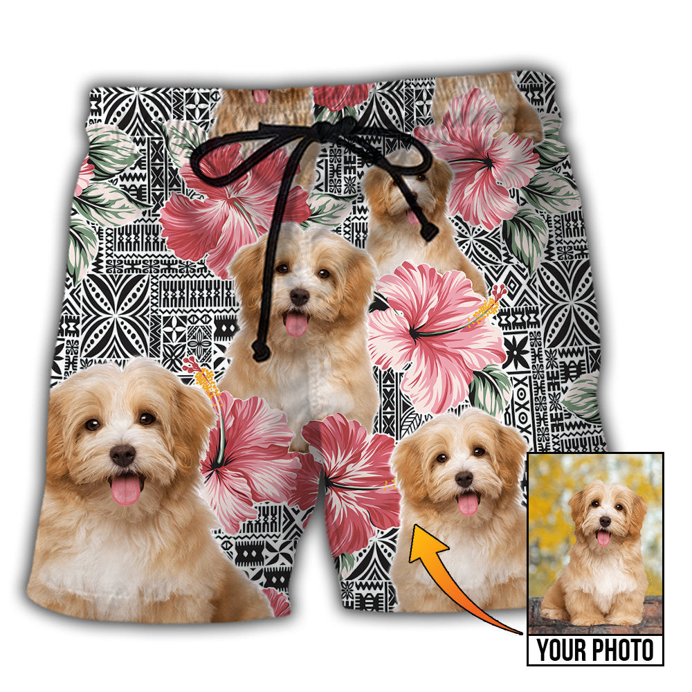 Dog My Sweet Friend Custom Photo – Beach Short