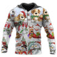 Snowman Winter Friends Holiday Art – 3D Hoodie