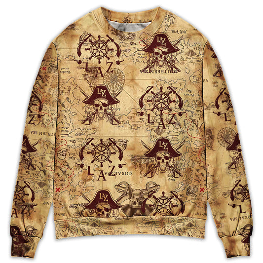 Pirate Skull Lover Unique Art Style – Sweater - Ugly Christmas Sweater