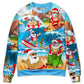 Christmas Santa Beach Play Holiday Funny – Sweater - Ugly Christmas Sweater
