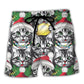 Meowy Christmas Cat Lover Style – Beach Short