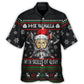 Christmas Viking Valhalla Skull Of Glory Norse Art - Hawaiian Shirt