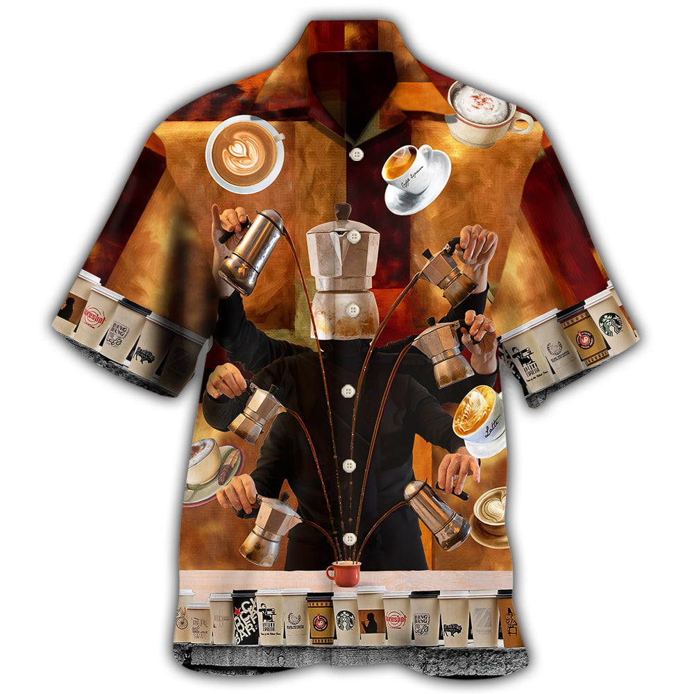 Barista Coffee Time Funny – Hawaiian Shirt