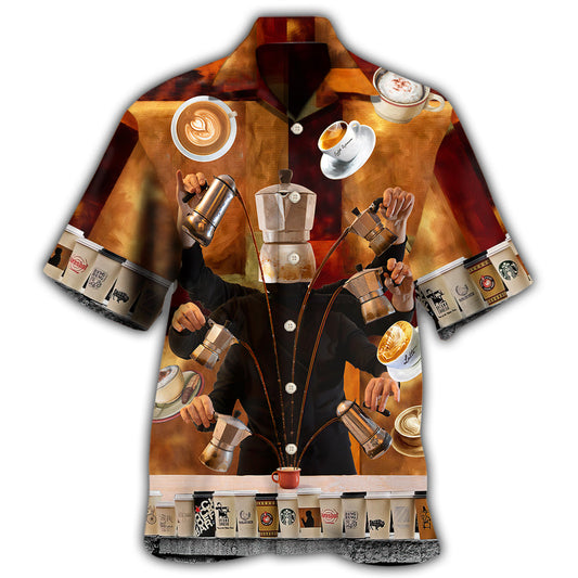 Barista Coffee Time Funny – Hawaiian Shirt
