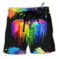 Beach Short / Adults / S LGBT Pride Dragon The Color Of Happiness - Beach Short - Owls Matrix LTD
