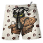 Beach Short / Adults / S Coffee Black Cat My Coffee And I - Beach Short - Owls Matrix LTD